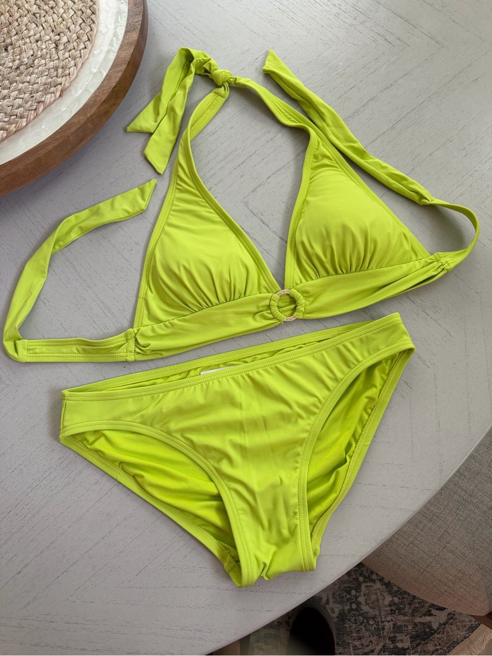 Michael Kors bikini- lime green color- size Small. Never worn.